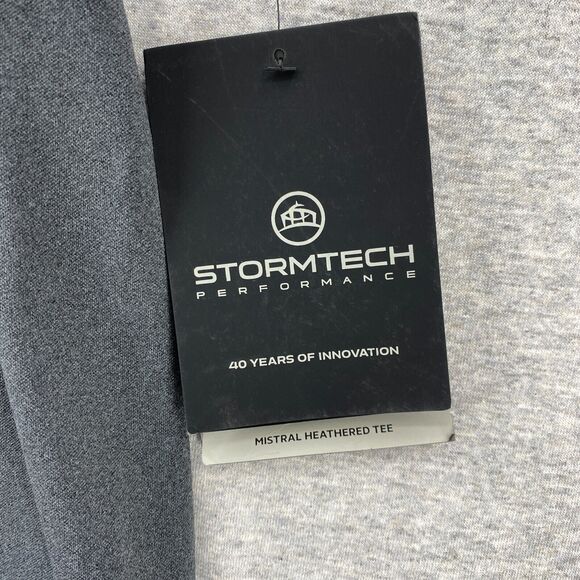 Stormtech TShirt Mens Small Gray H2X Dry Performance Combination Shoulder NEW - Picture 4 of 16